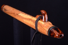 Spalted Birdseye Maple Native American Flute, Minor, Low F-4, #H7K